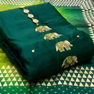 Green Hathi Handicraft Designer Suit