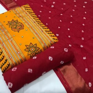 Orange Handicraft Designer Suit