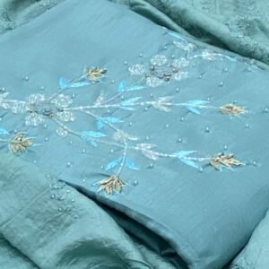 Sky Blue Handicraft Designer Suit