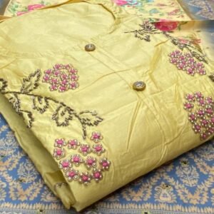 Flower Yellow Handicraft Suit